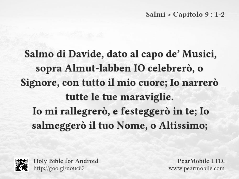 Salmi, Capitolo 9:1-2